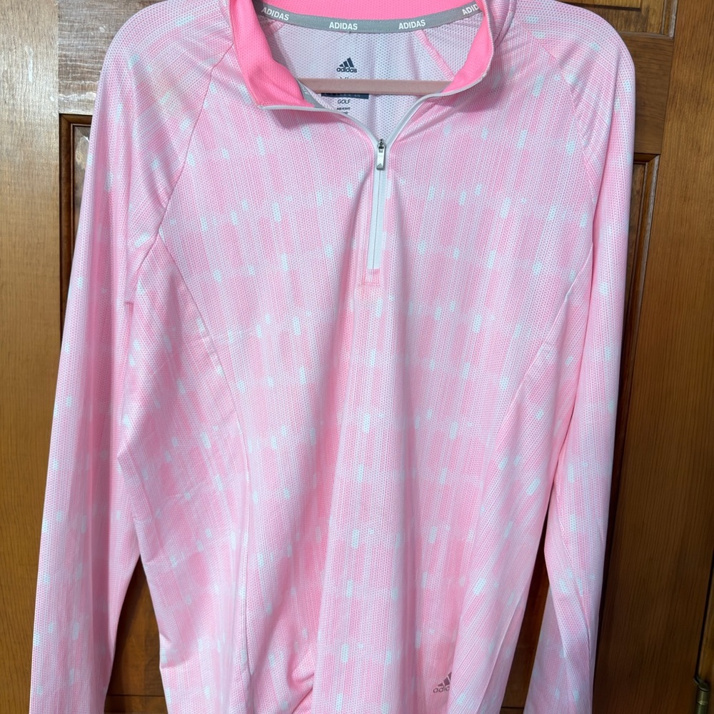 adidas Pink Performance 1/4 Zip Pullover